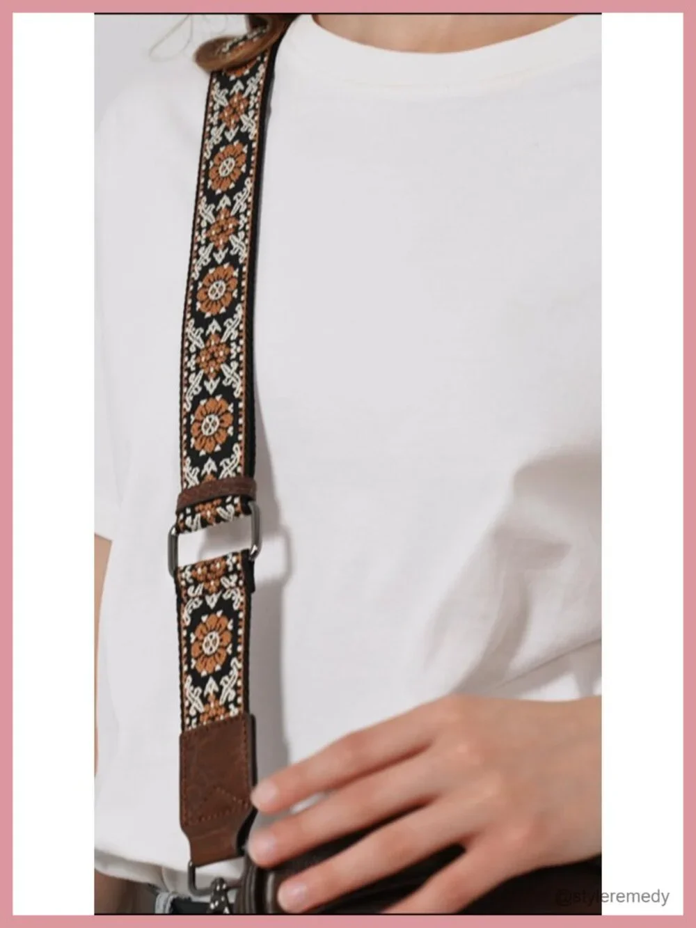 Genuine Leather RFID Crossbody Bag for Women Anti-Theft 2 Straps Adjustable